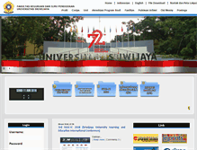 Tablet Screenshot of fkip.unsri.ac.id