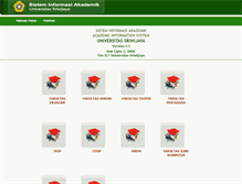 Tablet Screenshot of akademik.unsri.ac.id