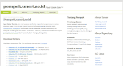 Desktop Screenshot of pempek.unsri.ac.id