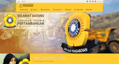 Desktop Screenshot of pertambangan.ft.unsri.ac.id